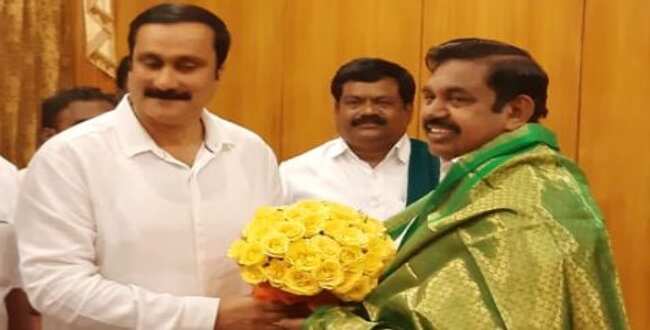 எதிர்க்கட்சி தலைவர் எடப்பாடி பழனிசாமியுடன் அன்புமணி சந்திப்பு