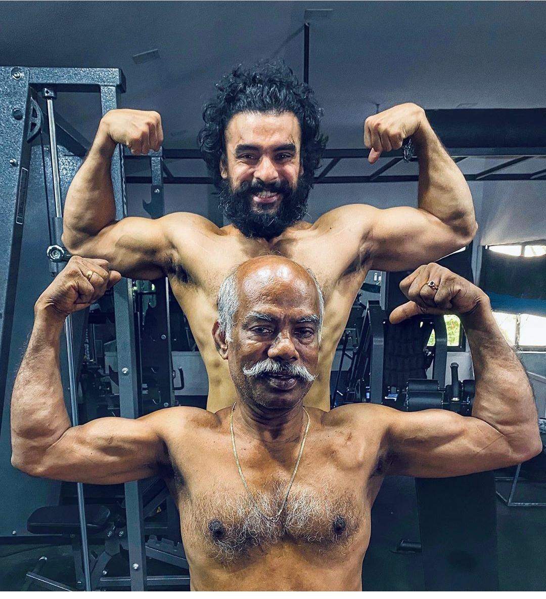 Tovino Thomas's father giving tough to his son at the gym! Wow Photos are viral!