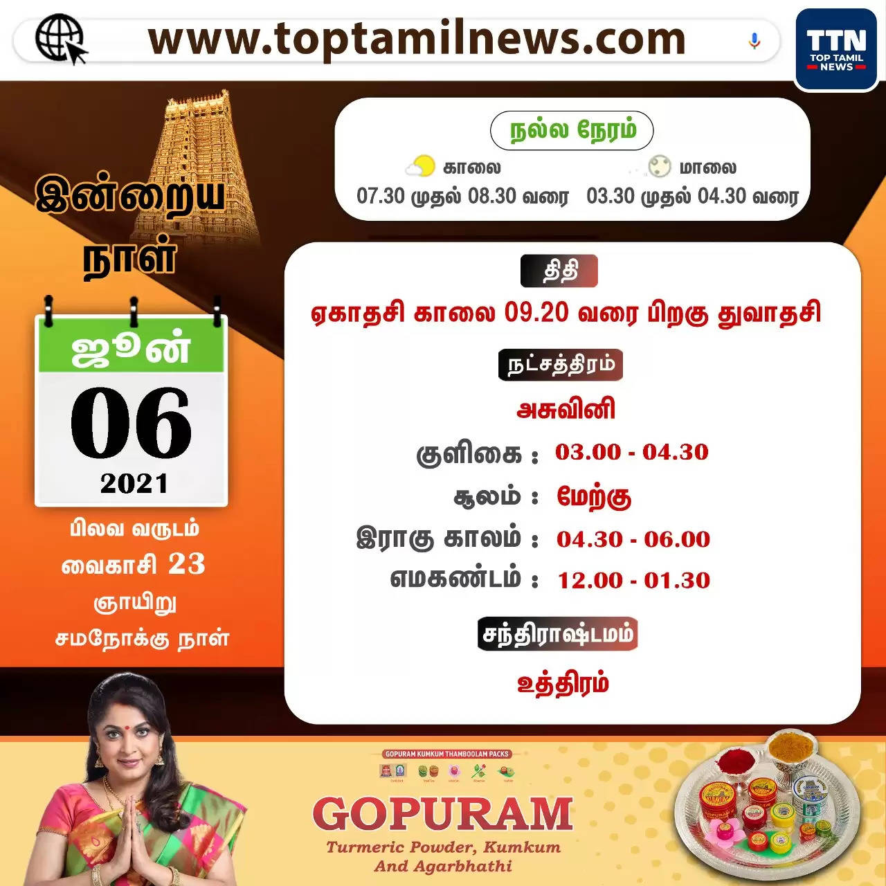 6-6-2021 இன்றைய ராசிபலன்!