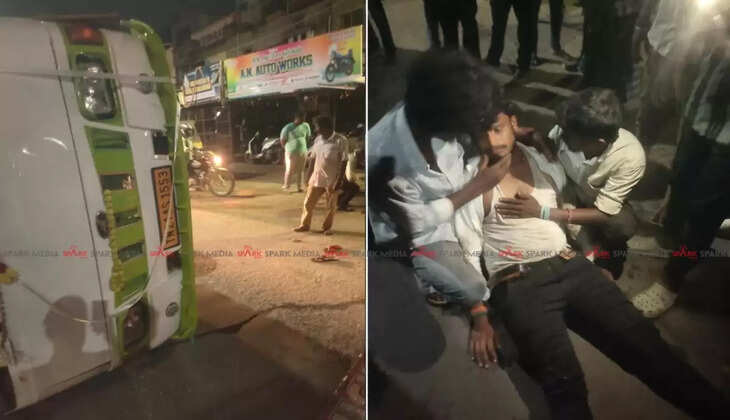 தவெக மாநாட்டுக்கு சென்ற வேன் கவிழ்ந்து விபத்து