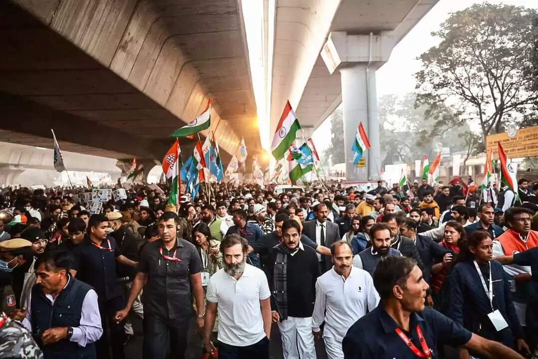 டெல்லிக்கு சென்றது ராகுல் காந்தியின் பாத யாத்திரை.. தொண்டர்கள் உற்சாக வரவேற்பு..