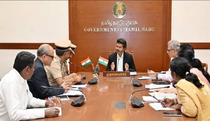 சட்டம், ஒழுங்கு தொடர்பாக&nbsp;முதலமைச்சர் விஜய் ஆலோசனை