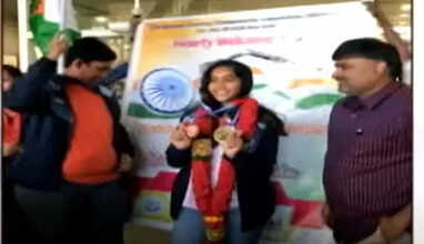 உலகக்கோப்பை துப்பாக்கிச்சுடுதல் போட்டிக்கு டி.ஆர்.பி.ராஜா மகள் தேர்வு- டிவிட்டரில் பெருமிதம்