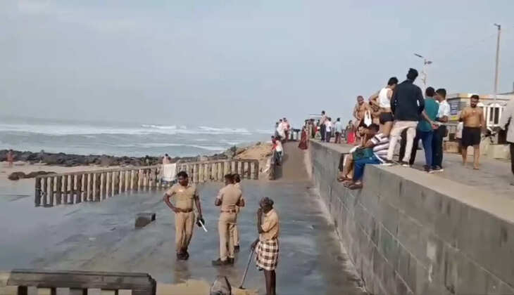 கன்னியாகுமரியில் கடல் சீற்றம் : சுற்றுலாப் பயணிகளுக்குத் தடை..!!