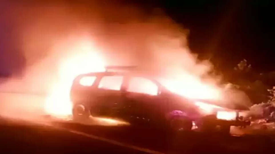 car fire