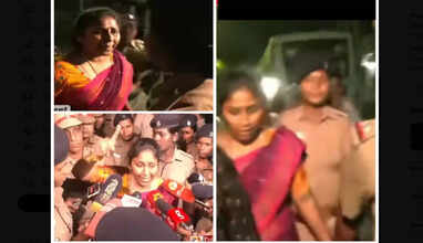 சீமானை ஒழிக்க பாக்குறீங்களா?- கண்ணீருடன் போலீசுடன் வாக்குவாதம் செய்த வீரப்பனின் மகள்