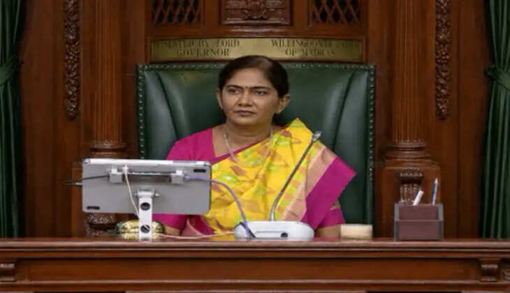 சபாநாயகர் சீட்டில் கெத்தாக அமர்ந்த முதல் பெண்- தவெக ஆட்சியில் நடந்த வரலாற்று சம்பவம்