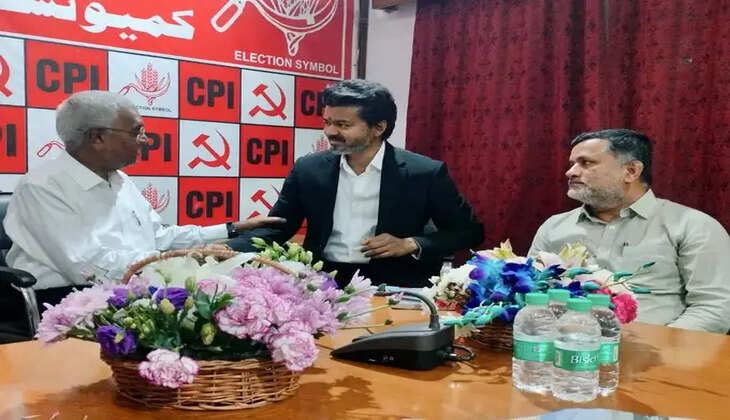 CPI தலைவர்களுடன் முதல்வர் விஜய் சந்திப்பு