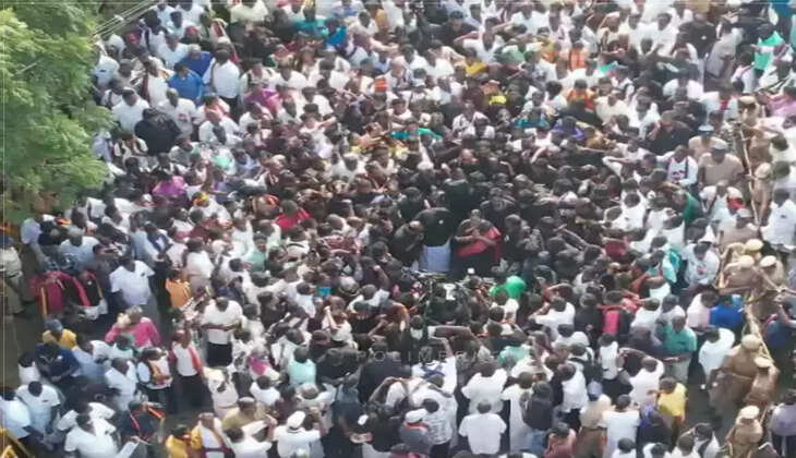 விஜயகாந்த் நினைவு தினத்தை முன்னிட்டு அமைதி ஊர்வலம்