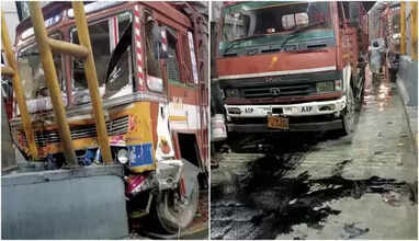 விக்கிரவாண்டி சுங்கச்சாவடியில் லாரி மோதி விபத்து- பணியாளர் பலி