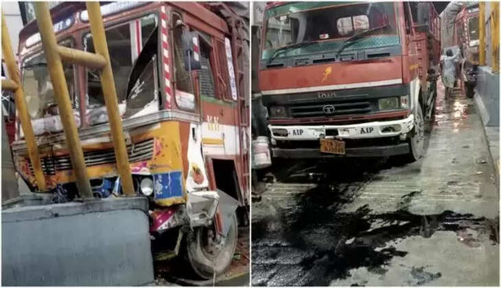 விக்கிரவாண்டி சுங்கச்சாவடியில் லாரி மோதி விபத்து- பணியாளர் பலி