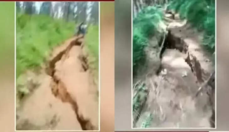 கொடைக்கானலில் 300 அடி நீளத்திற்கு இரண்டாக பிளந்த நிலம்..&nbsp;