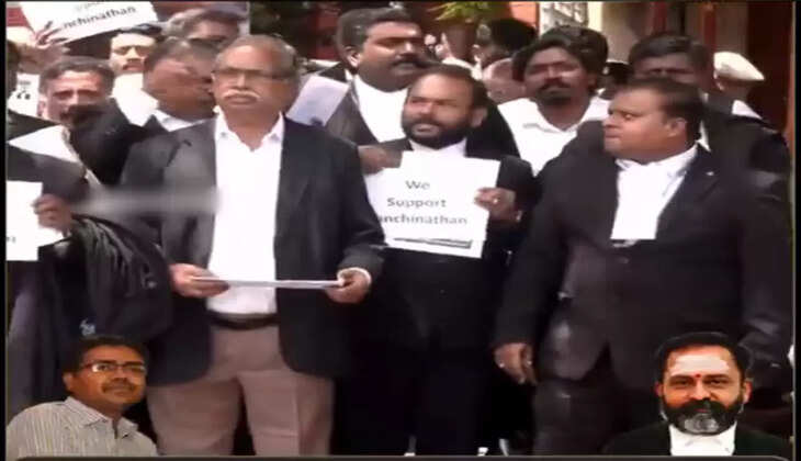 நீதிபதி சுவாமிநாதனுக்கு எதிராக ஆர்ப்பாட்டம்..!!