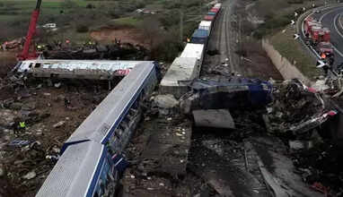 கீரீஸ் ரயில் விபத்து: பலி எண்ணிக்கை 57 ஆக உயர்வு.