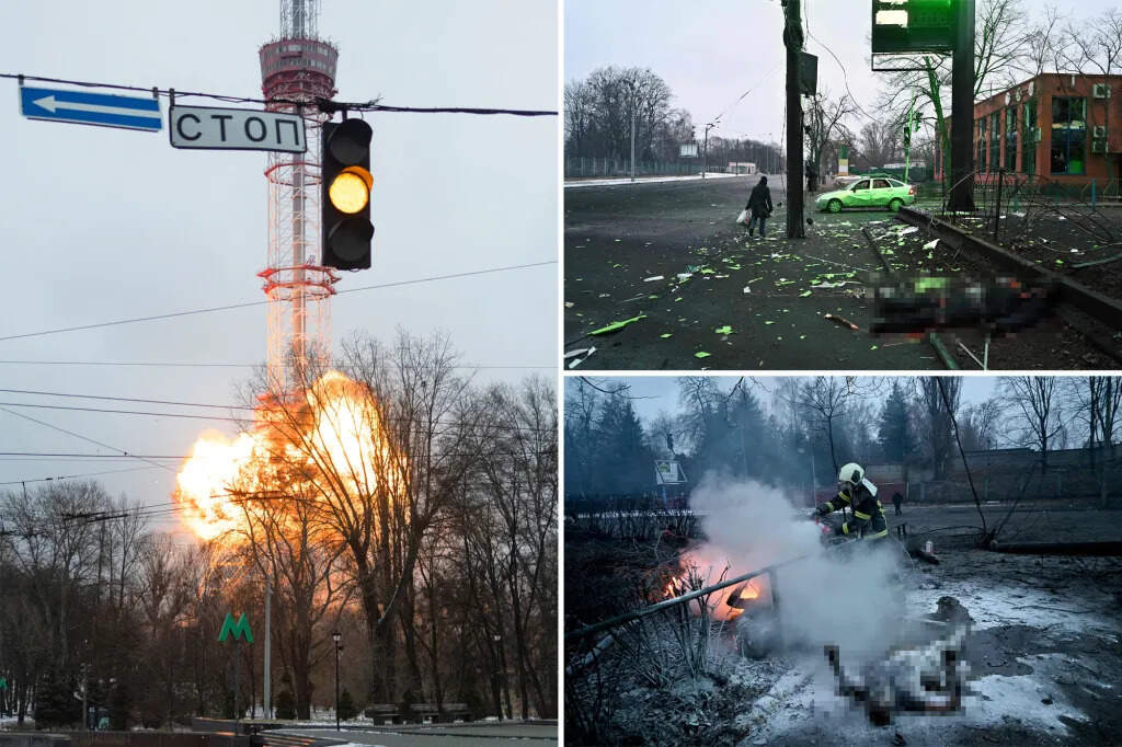 உக்ரைன் தொலைக்காட்சி டவர் மீது ஏவுகணை தாக்குதல்.. 9 பேர் உயிரிழப்பு..