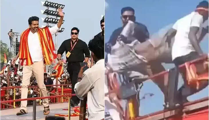 பவுசன்ர்களால் தூக்கி வீசப்பட்ட இளைஞர்.. வெளியான புதிய வீடியோ..&nbsp; விஜய் மீதான வழக்கு வேறு காவல் நிலையத்திற்கு மற்றம்..!