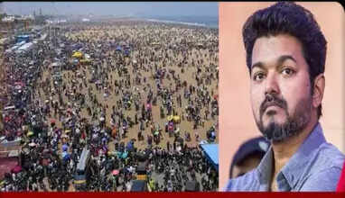 சாகச நிகழ்ச்சியில் 5 பேர் உயிரிழந்த சம்பவம் வேதனை  - தவெக தலைவர் விஜய்..  