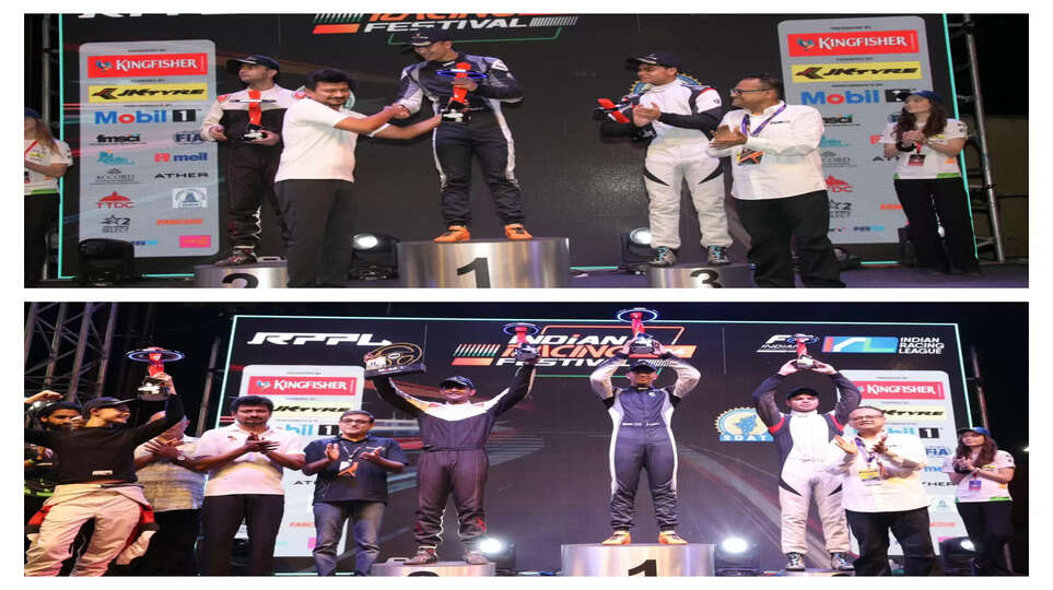 ஃபார்முலா 4 ரேஸ் : வெற்றிபெற்ற வீரர்களுக்கு பரிசுகள் வழங்கிய உதயநிதி.. 