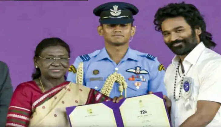 கேப்டன் மில்லர் படத்துக்காக தேசிய விருதை பெற்றார் தனுஷ்