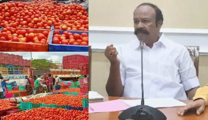 தலை சுற்றவைக்கும் தக்காளி விலை.. ரேஷன் கடையில் விற்பனையா?? அமைச்சர் பெரியகரிப்பன் நாளை ஆலோசனை..