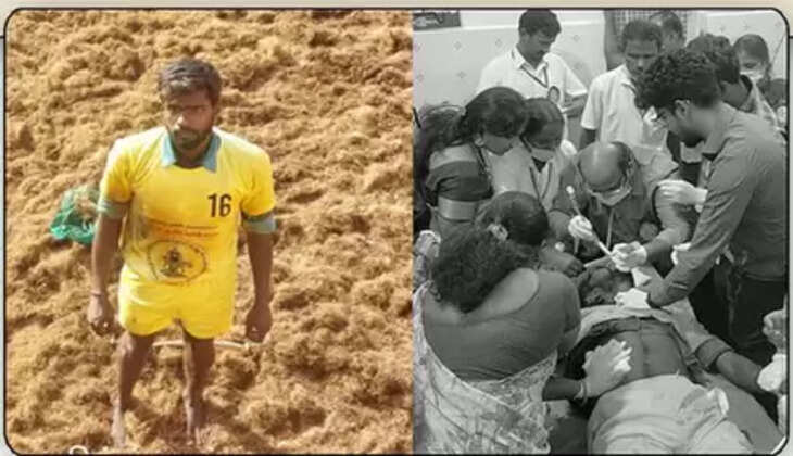 9 காளைகளை அடக்கி 3ம் இடத்திலிருந்த வீரர் மாடு முட்டி காயம்..