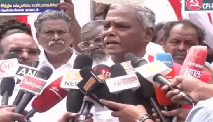 &ldquo;ஜெம் வீரமணி வழக்கை முடிக்க அறிக்கை சமர்பித்தது தவெக அரசுதான்&rdquo;- சண்முகம்