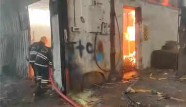 பூந்தமல்லி அருகே தனியார் தொழிற்சாலையில் பயங்கர தீ விபத்து.. 