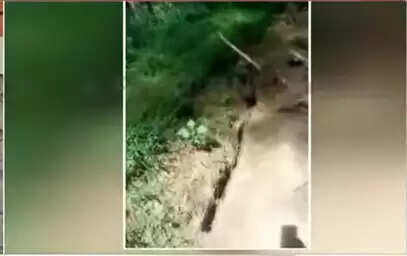 கொடைக்கானலில் 300 அடி நீளத்திற்கு இரண்டாக பிளந்த நிலம்..