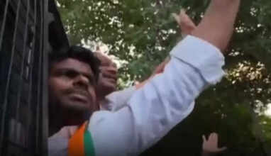 அண்ணாமலை அதிரடி கைது! திருப்பூரில் பரபரப்பு