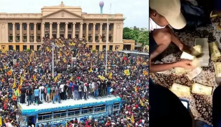 அதிபர் மாளிகையில் உள்ள பதுங்கு குழியில் கட்டுக் கட்டாக பணம்.. 