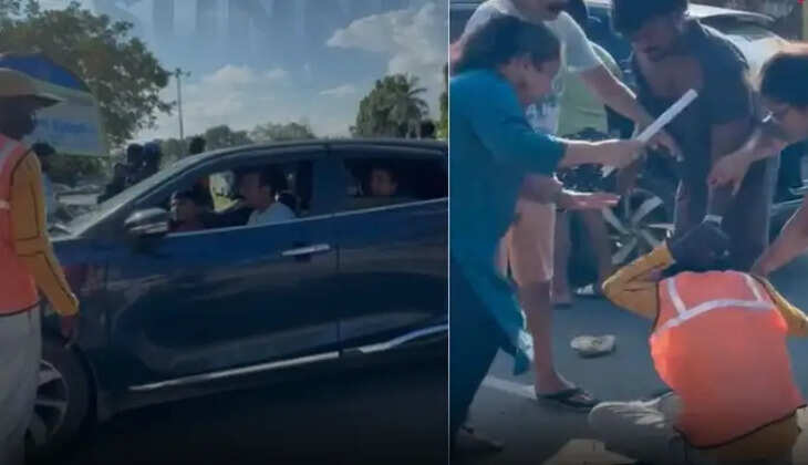 No Entry வழியே சென்ற காரை தடுத்த காவலாளி மீது சரமாரி தாக்குதல்&nbsp;
