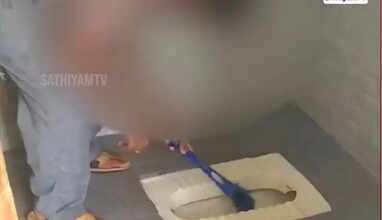 மனநலம் பாதிக்கப்பட்ட மாணவர்களை கழிவறையை சுத்தம் செய்ய வைத்த அவலம்