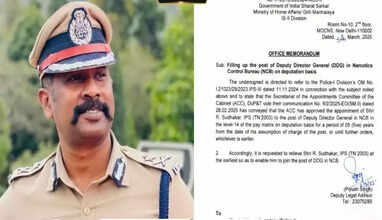 சுதாகர் ஐபிஎஸ் மத்திய அரசு பணிக்கு மாற்றம்