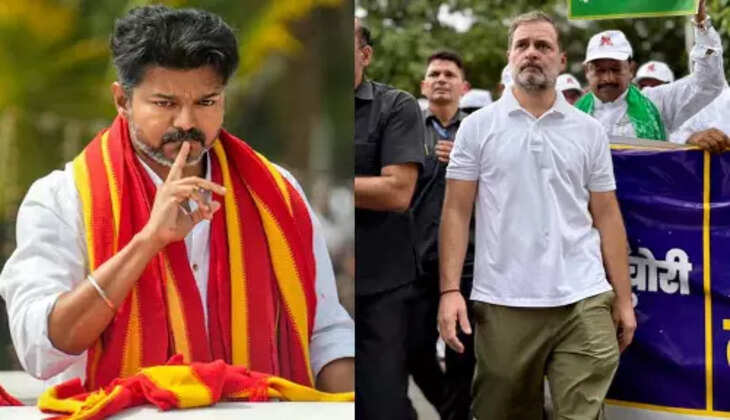 ராகுல் காந்தி கைதுக்கு தவெக தலைவர் விஜய் கண்டனம்..!!
