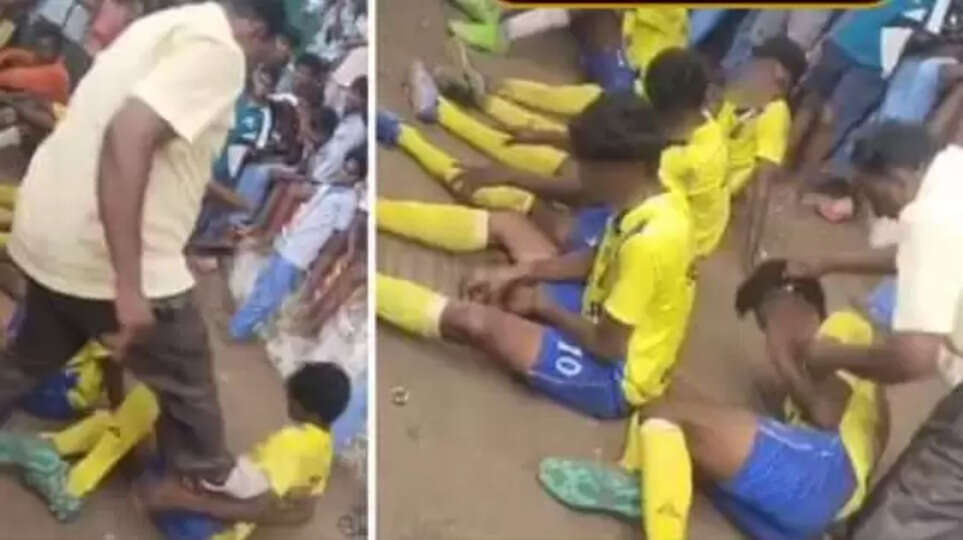 போட்டியில் தோற்ற மாணவர்களை எட்டி உதைத்த உடற்கல்வி ஆசிரியர்