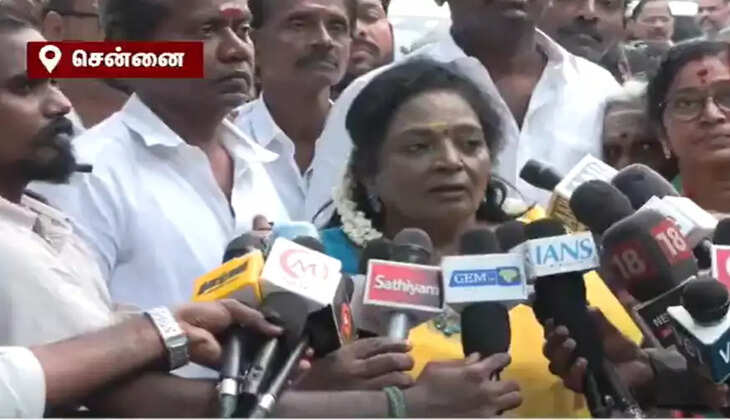 "அன்பில் மகேஷ் தவறு செய்யவில்லை என்றால், நீதிமன்றத்தில் நிரூபித்து வெளியே வரட்டும்" - தமிழிசை&nbsp;