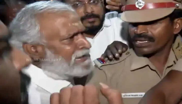 "அன்பில் மகேஷை கைது செய்து அலைக்கழிக்கிறாங்க" - போலீஸ் உடன் சேகர்பாபு வாக்குவாதம்&nbsp;