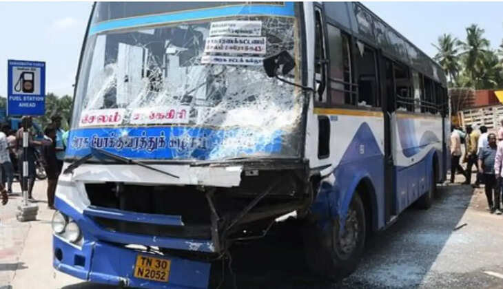 சேலத்தில் சரக்கு வாகனம் மீது அரசுப் பேருந்து மோதி விபத்து- பலி 8ஆக அதிகரிப்பு