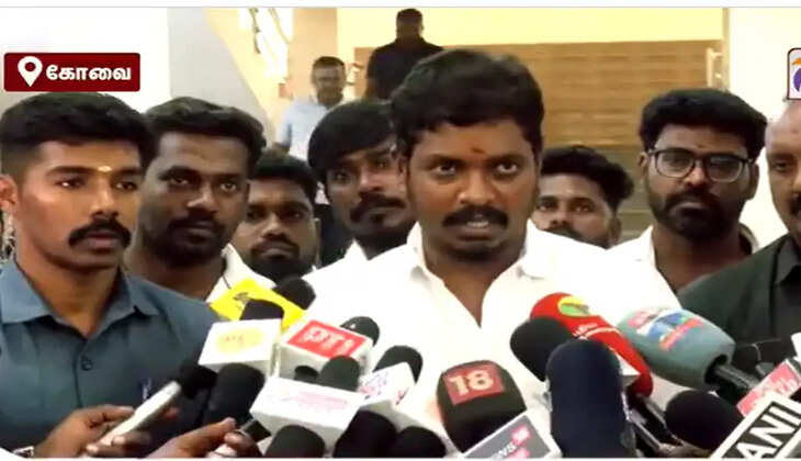 "ஜனநாயகன் படத்திற்காக நான் எங்க லீவு கேட்டேன்.. எங்க வீடியோ காட்டுங்க பாக்கலாம்?"- அமைச்சர் விக்னேஷ்