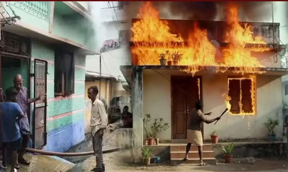 போகி அன்று வீட்டை கொளுத்திய போதை ஆசாமி... என்ன நடந்தது?