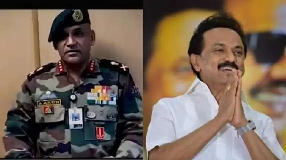 லெப்டினர் ஜெனரல் அருண், மு,க.ஸ்டாலின்