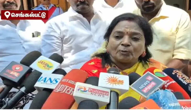 தாமரை சின்னத்தில் போட்டியிட்டால் அழுத்ததில் போட்டியிடுவதாக விமர்சக்கிறாங்க.. இது என்ன நியாயம்? தமிழிசை கேள்வி
