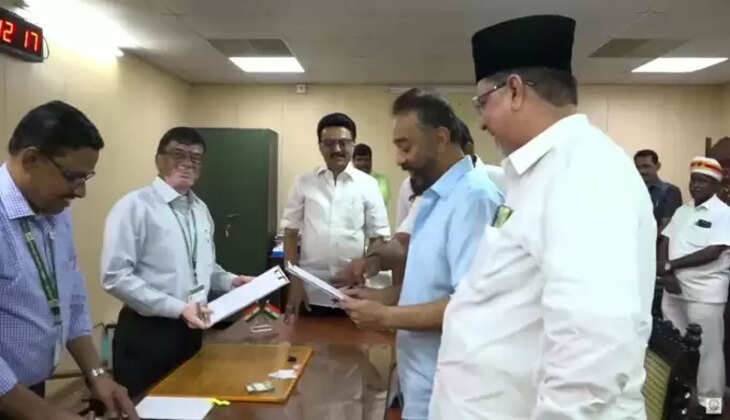 முதல்வர் முன்னிலையில் கமல்ஹாசன், திமுக வேட்பாளர்கள் வேட்புமனு தாக்கல்..&nbsp;