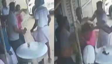 கல்லூரி பேராசிரியர் மீது முன்னாள் மாணவர்கள் பயங்கர தாக்குதல்