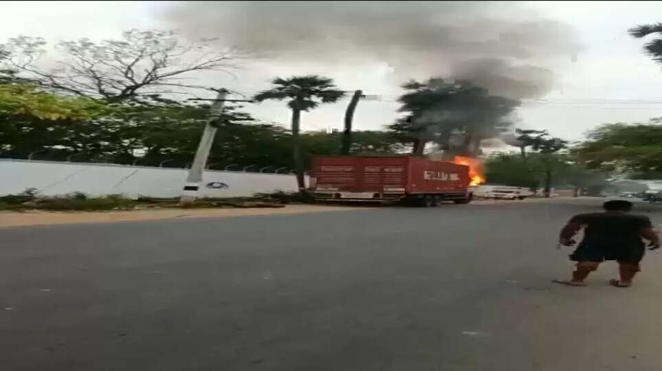 lorry fire