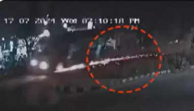 சாலையில் கழன்று ஓடிய அரசு பேருந்தின் முன்சக்கரம்... தீப்பொறி பறக்க சென்ற பேருந்து