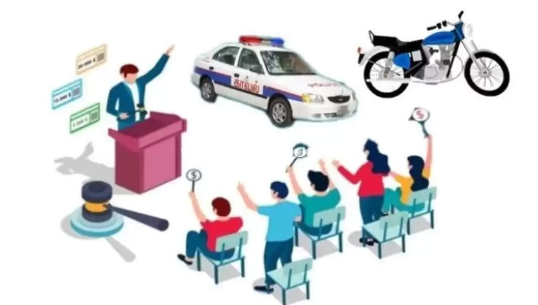 கழிவு செய்யப்பட்ட 301 காவல் வாகனங்கள் ஏல விற்பனை அறிவிப்பு.. 