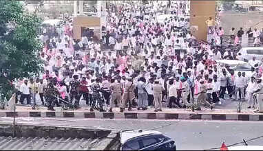 BRS vs Congress In Telangana As Competing Election Rallies Clash