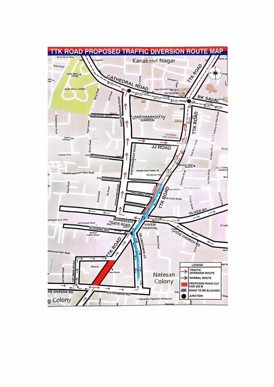 இனிமேல் இந்த ரூட்ல போக முடியாது.. நாளை முதல் ஆழ்வார்பேட்டையில் போக்குவரத்து மாற்றம்..!!
