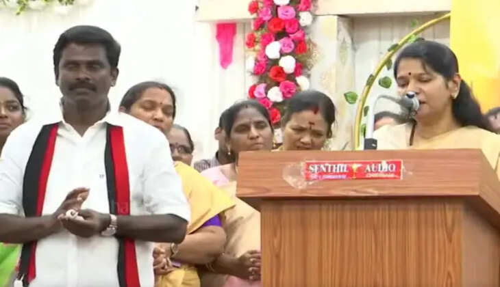 &ldquo;தவெக தீயசக்தி இல்லை, திருட்டு கட்சி&rdquo;- கனிமொழி